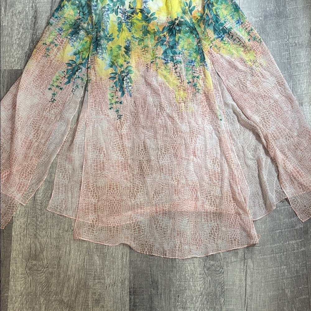BEBE Floral Gradient Maxi Skirt - Picture 4 of 7